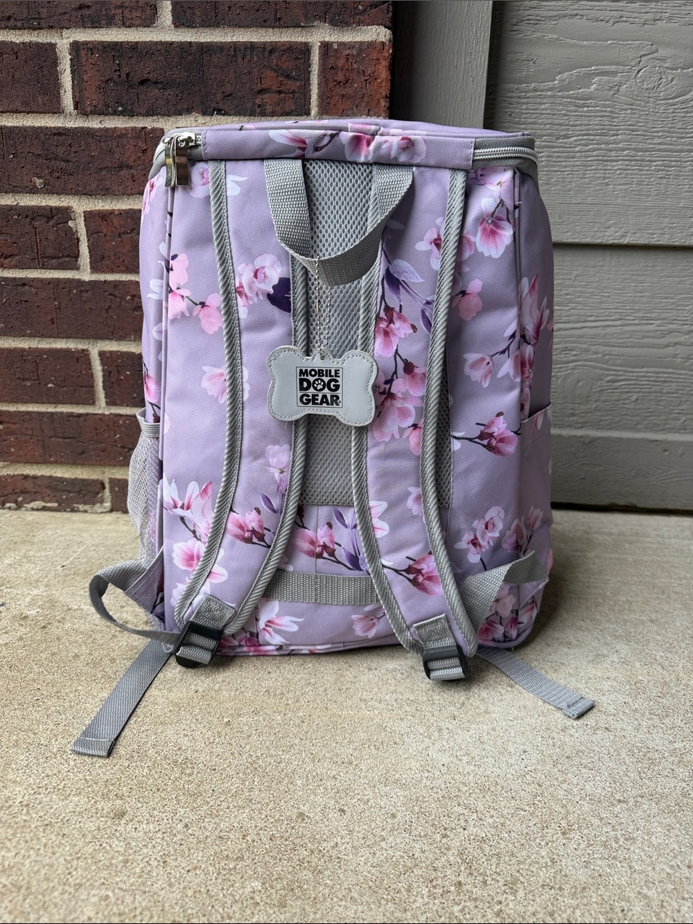 Mobile Dog Gear Lavender Floral Backpack - Picture 7 of 8